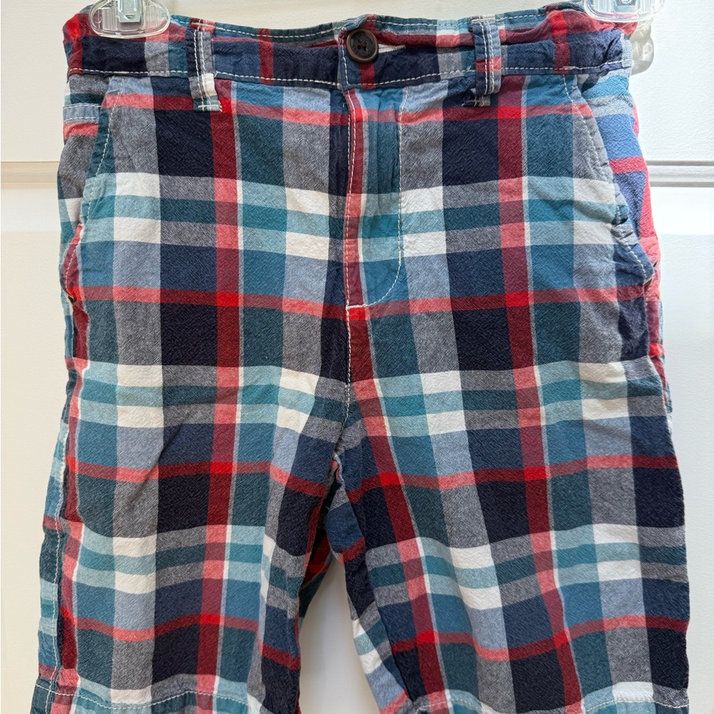 OshKosh B'gosh Blue and Red Plaid Shorts